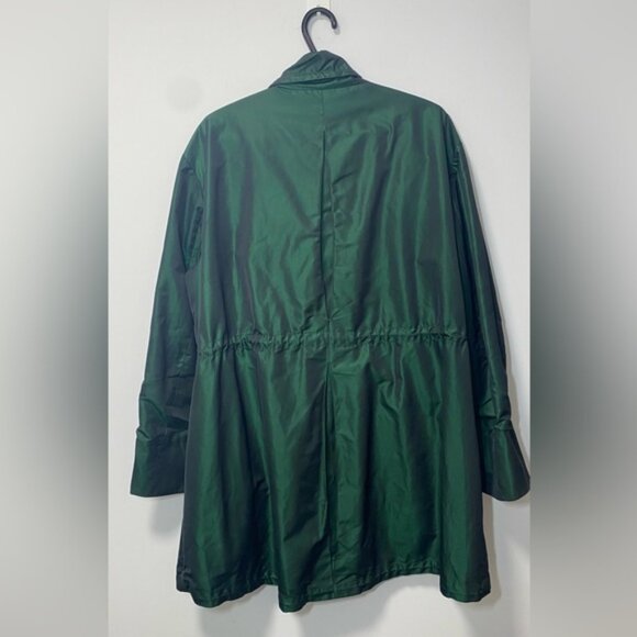 Akris Punto Iridescent Techno Drawstring Parka Jacket size 14 US - Picture 5 of 10